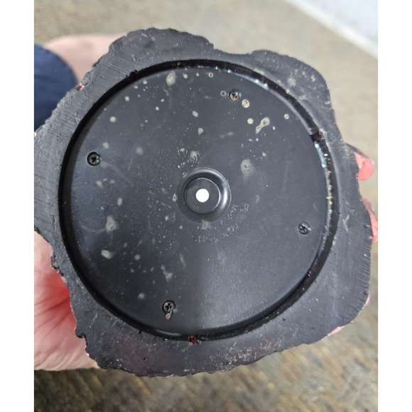 7" Skeleton Fire Light Up Halloween Pillar Candle Holder Rohs - Picture 4 of 4